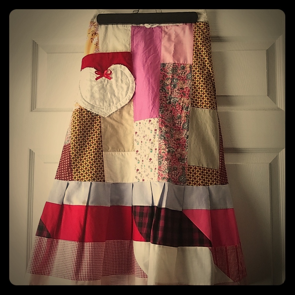 Patchwork hippie skirt